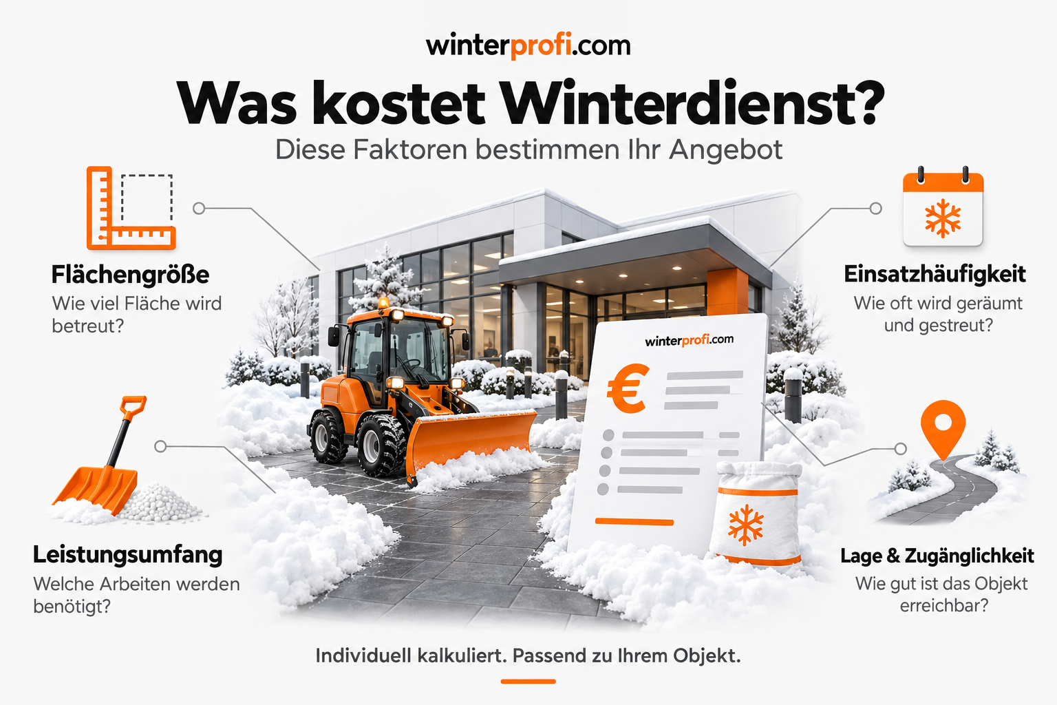 Was kostet ein Winterdienst? Kosten, Pauschalen und Spartipps